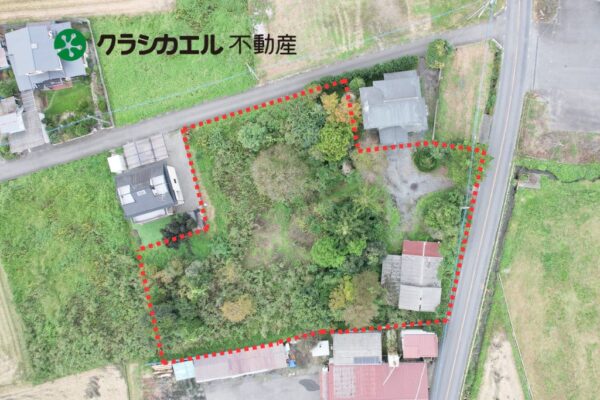 【現況渡し】約662坪と広大な土地。田原街道沿いで、宇都宮中心方面へのアクセス良好