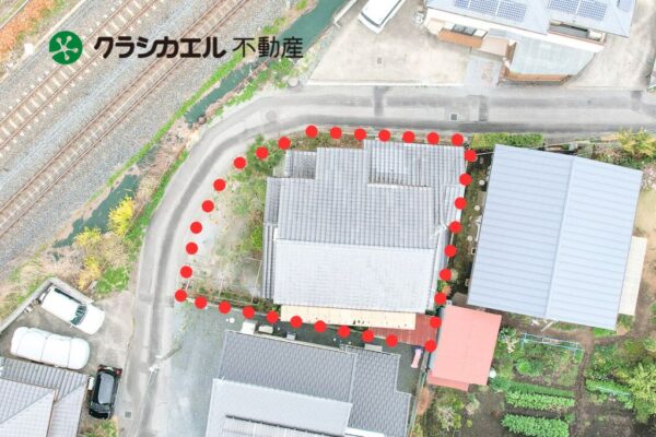 【解体後更地渡し・建築条件なし】約５１坪のコンパクトな北西角地の物件