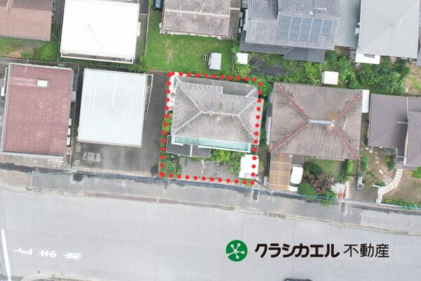南向き道路で日当たり良好！ 使いやすい地型の約53坪
