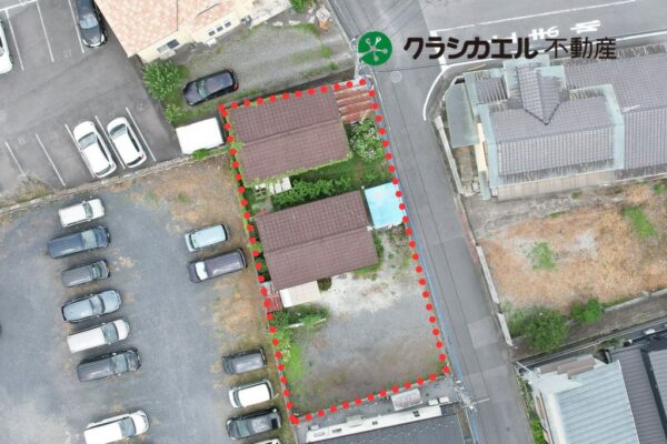 【建築条件無し・解体後更地渡し】約９０坪のゆとりある土地