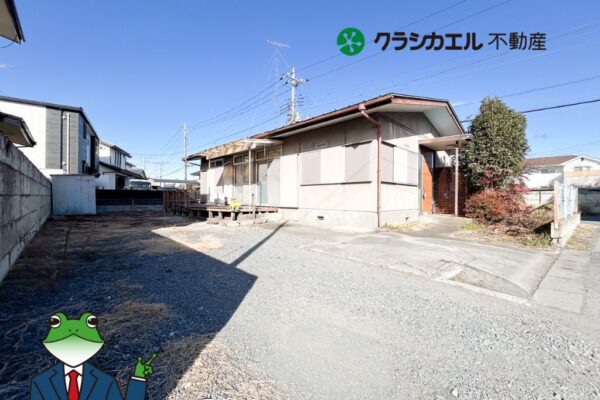 【解体後更地渡し・建築条件無し】 バス停徒歩約４分、鶴田駅まで徒歩約９分