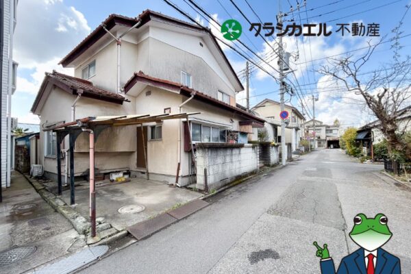 【解体後更地渡し】「平屋もガレージハウスも叶う土地」約246m2の開放感！