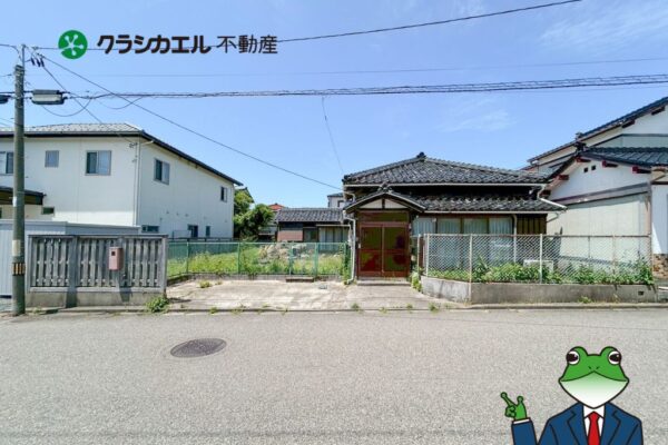 【解体後更地渡し】スーパー徒歩５分・病院も近く老後安心！新築平屋と家庭菜園を叶える陽だまりの８８坪