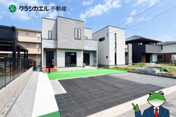 タマホーム施工：陽当り良好 南側道路に面す新築戸建！3LDK＋3S充実収納